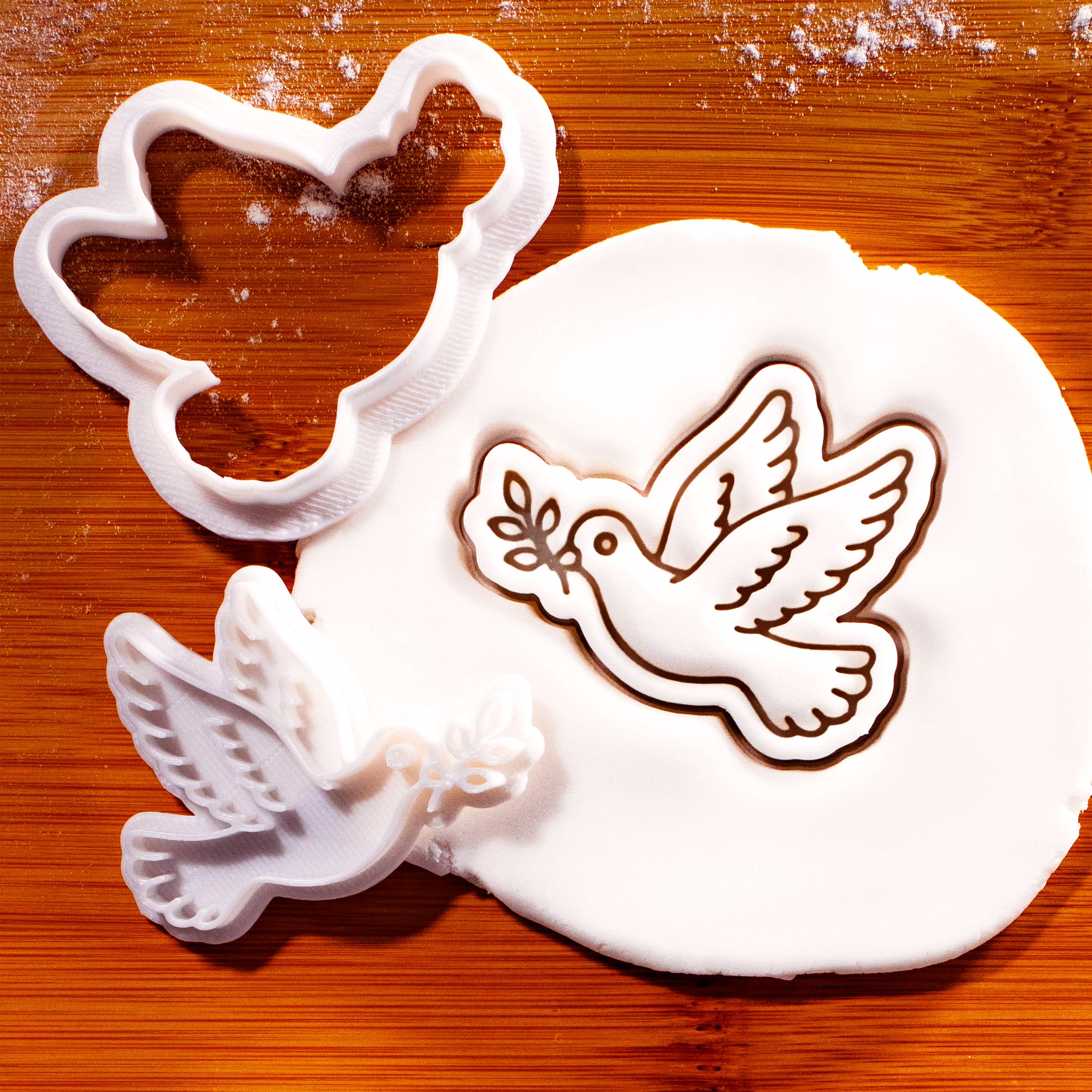 Peace Dove Mini Cookie Cutter & Stamp Set