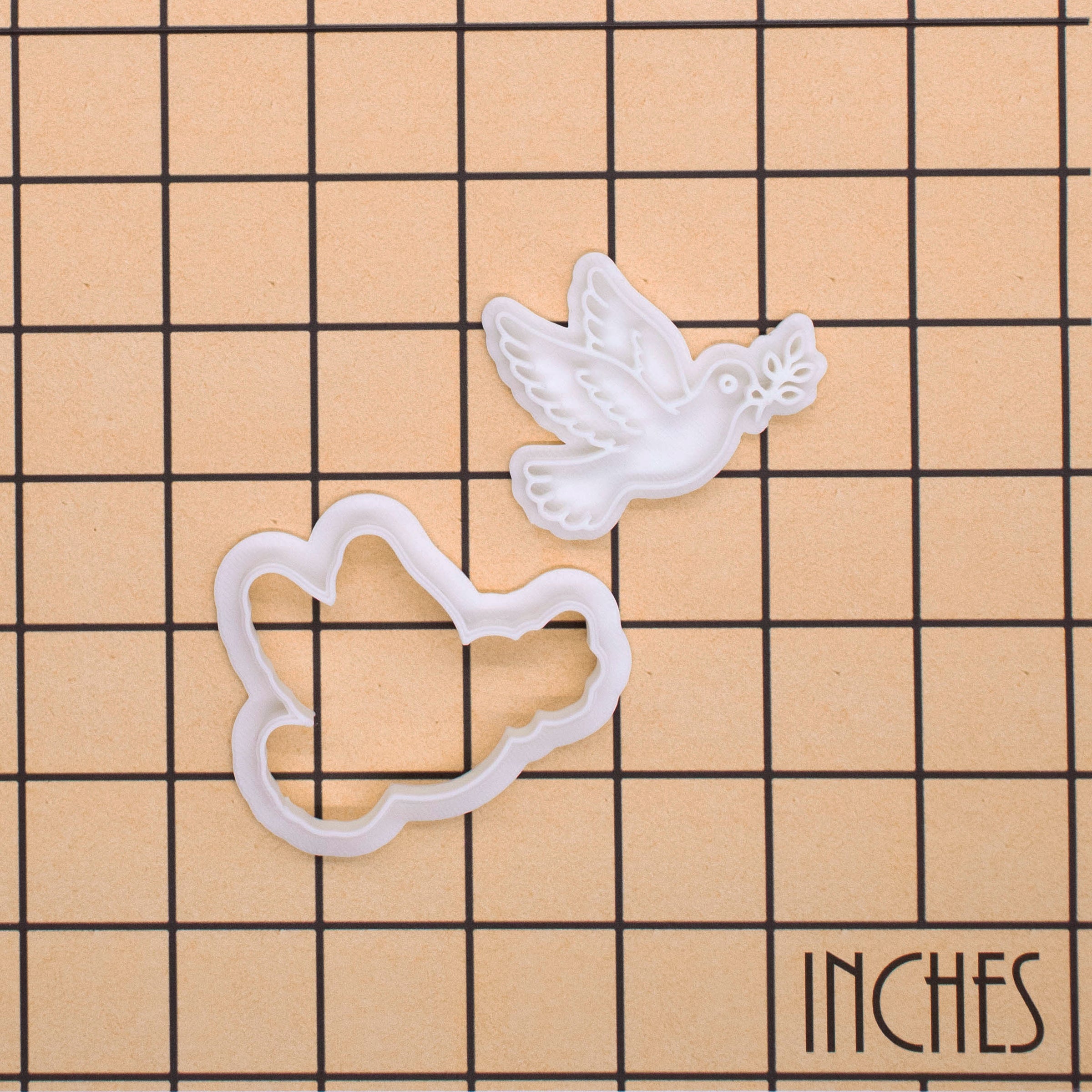 Peace Dove Mini Cookie Cutter & Stamp Set