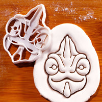 Veiled Chameleon Face Cookie Cutter