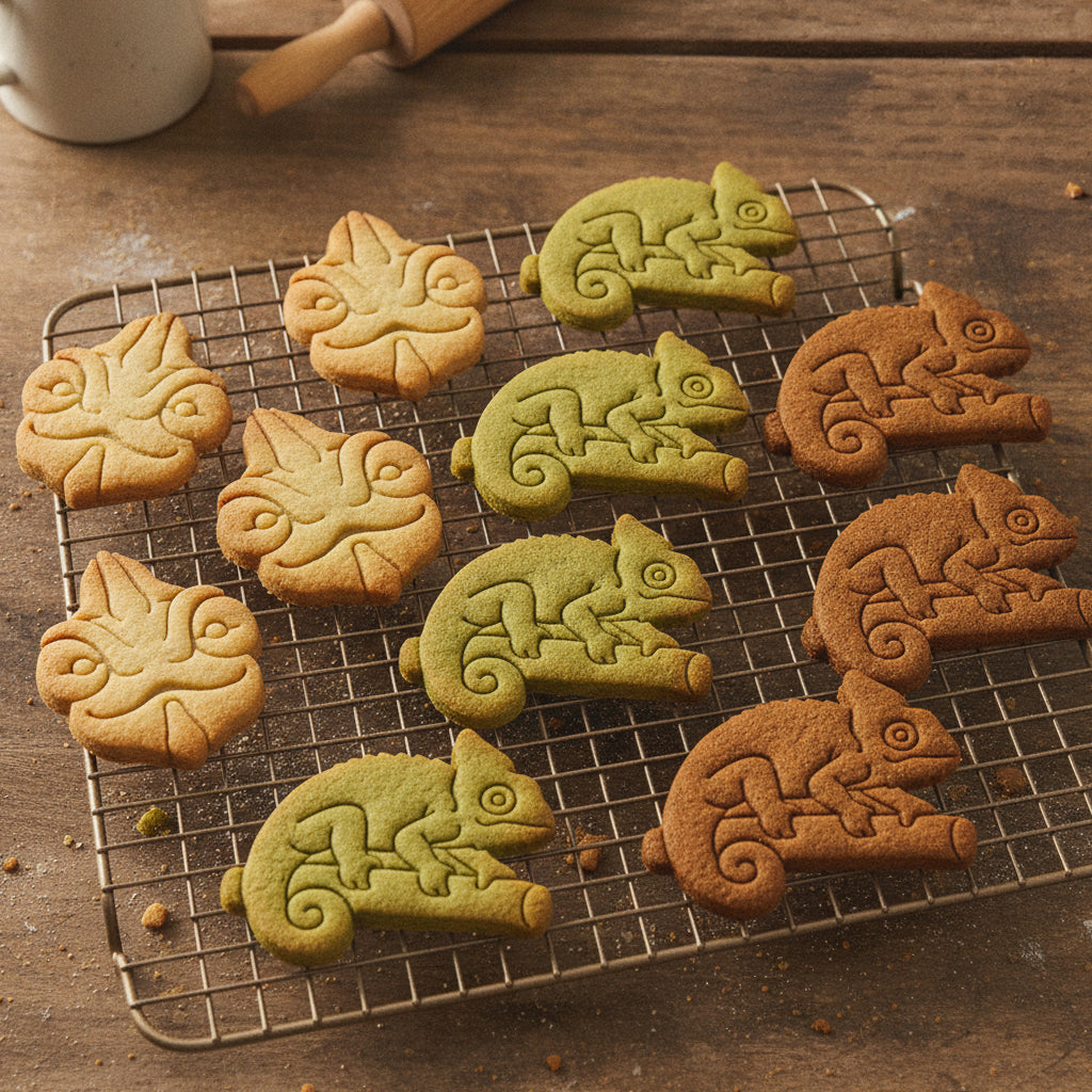 Set of 2 Veiled Chameleon Cookie Cutters