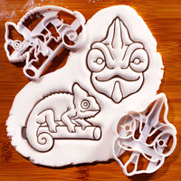 Set of 2 Veiled Chameleon Cookie Cutters