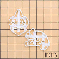 Set of 2 Veiled Chameleon Cookie Cutters