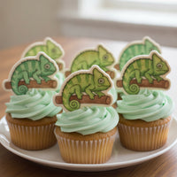 Veiled Chameleon Mini Cookie Cutter & Stamp Set
