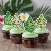 Veiled Chameleon Face Mini Cookie Cutter & Stamp Set