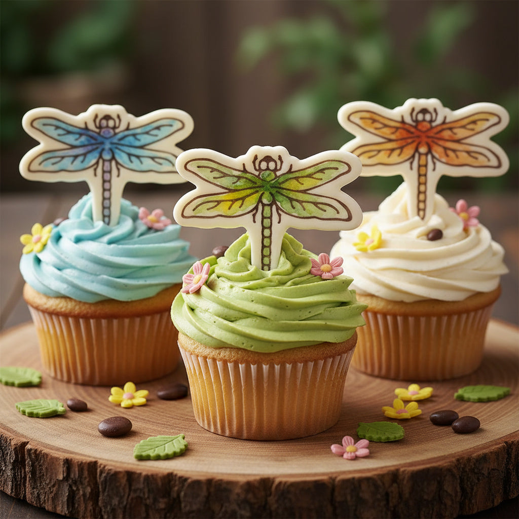 Set of 2 Dragonfly Mini Cookie Cutter & Stamp Sets