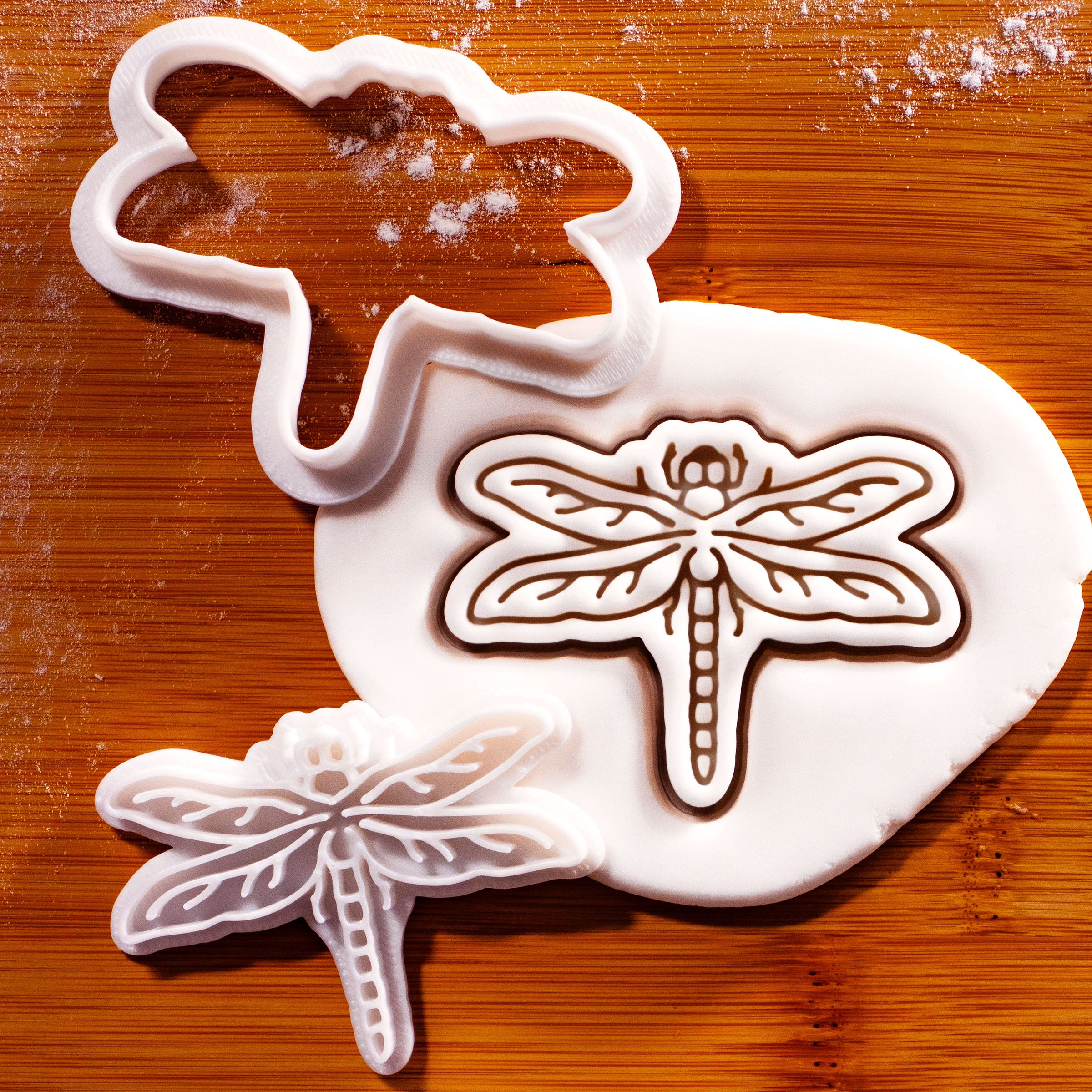 Realistic Dragonfly Mini Cookie Cutter & Stamp Set