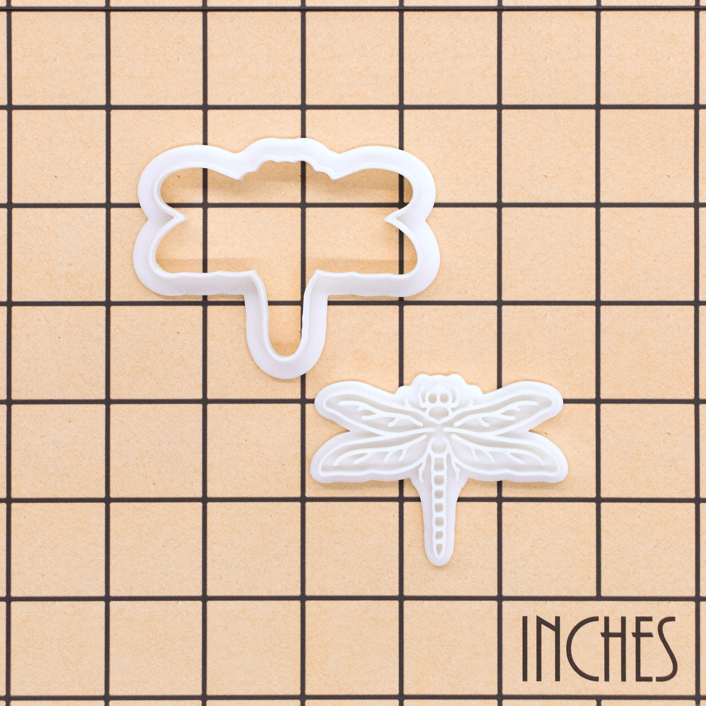 Realistic Dragonfly Mini Cookie Cutter & Stamp Set