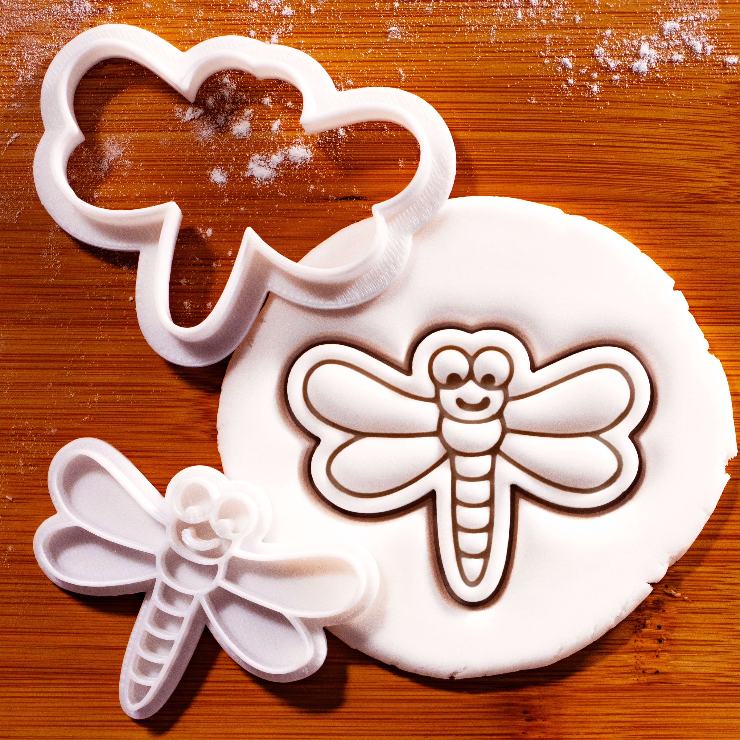 Cute Dragonfly Mini Cookie Cutter & Stamp Set