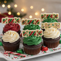Set of 2 Christmas Cracker & Reindeer Christmas Jumper Mini Cookie Cutter & Stamp Sets