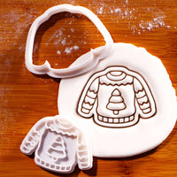 Christmas Tree Jumper Mini Cookie Cutter & Stamp Set