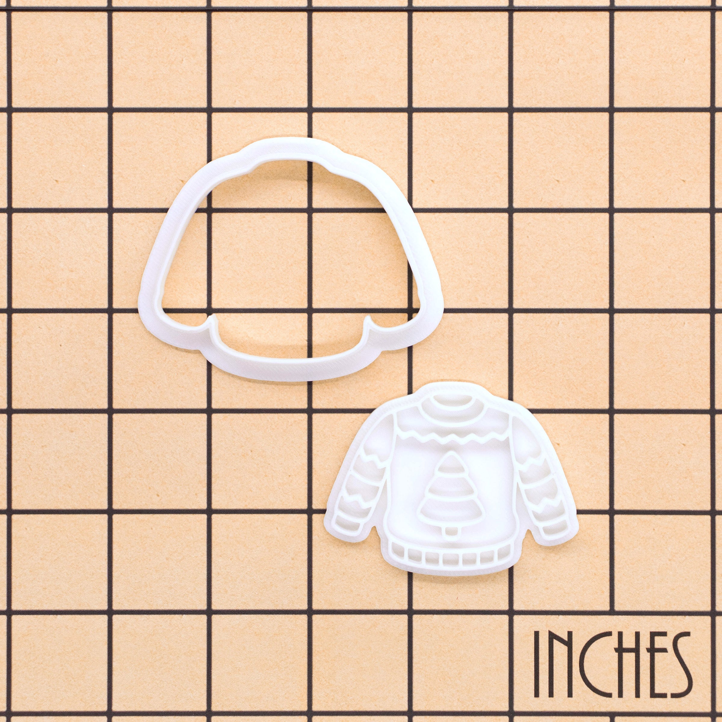 Christmas Tree Jumper Mini Cookie Cutter & Stamp Set