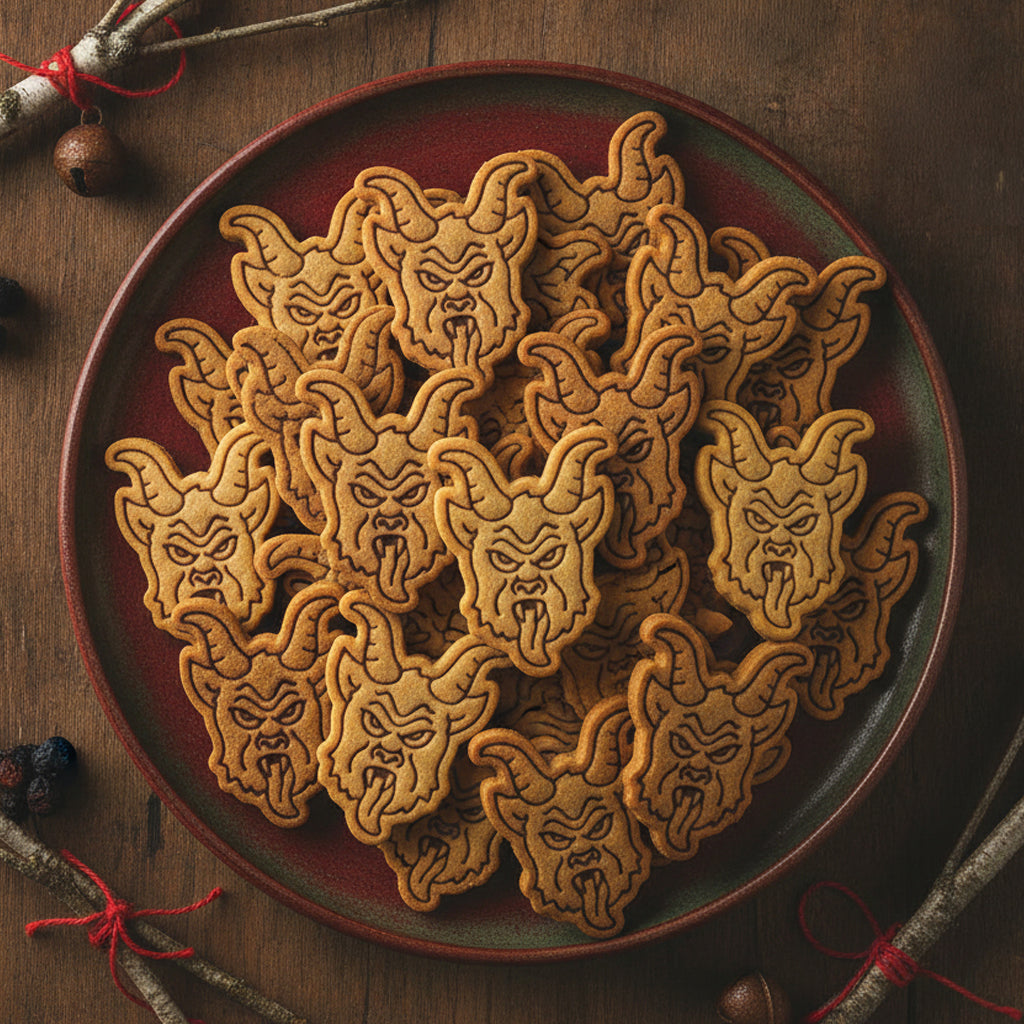 Realistic Krampus Mini Cookie Cutter & Stamp Set