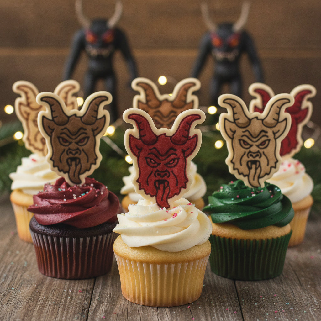 Realistic Krampus Mini Cookie Cutter & Stamp Set