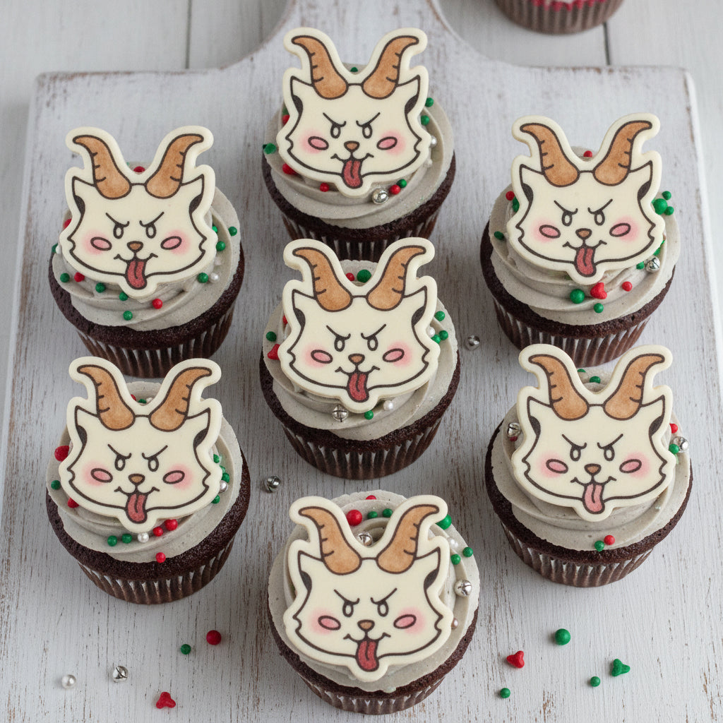 Cute Krampus Mini Cookie Cutter & Stamp Set