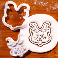 Cute Krampus Mini Cookie Cutter & Stamp Set