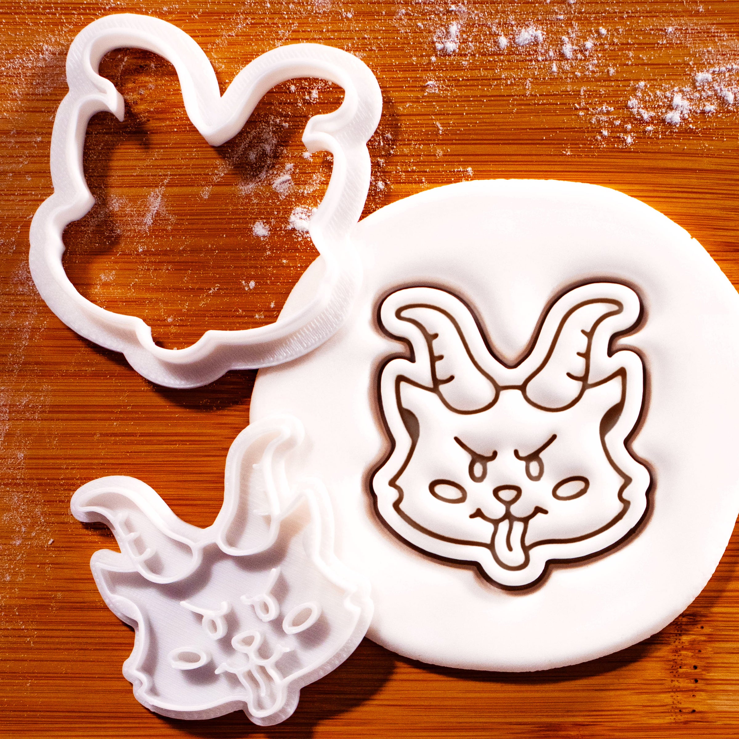 Cute Krampus Mini Cookie Cutter & Stamp Set