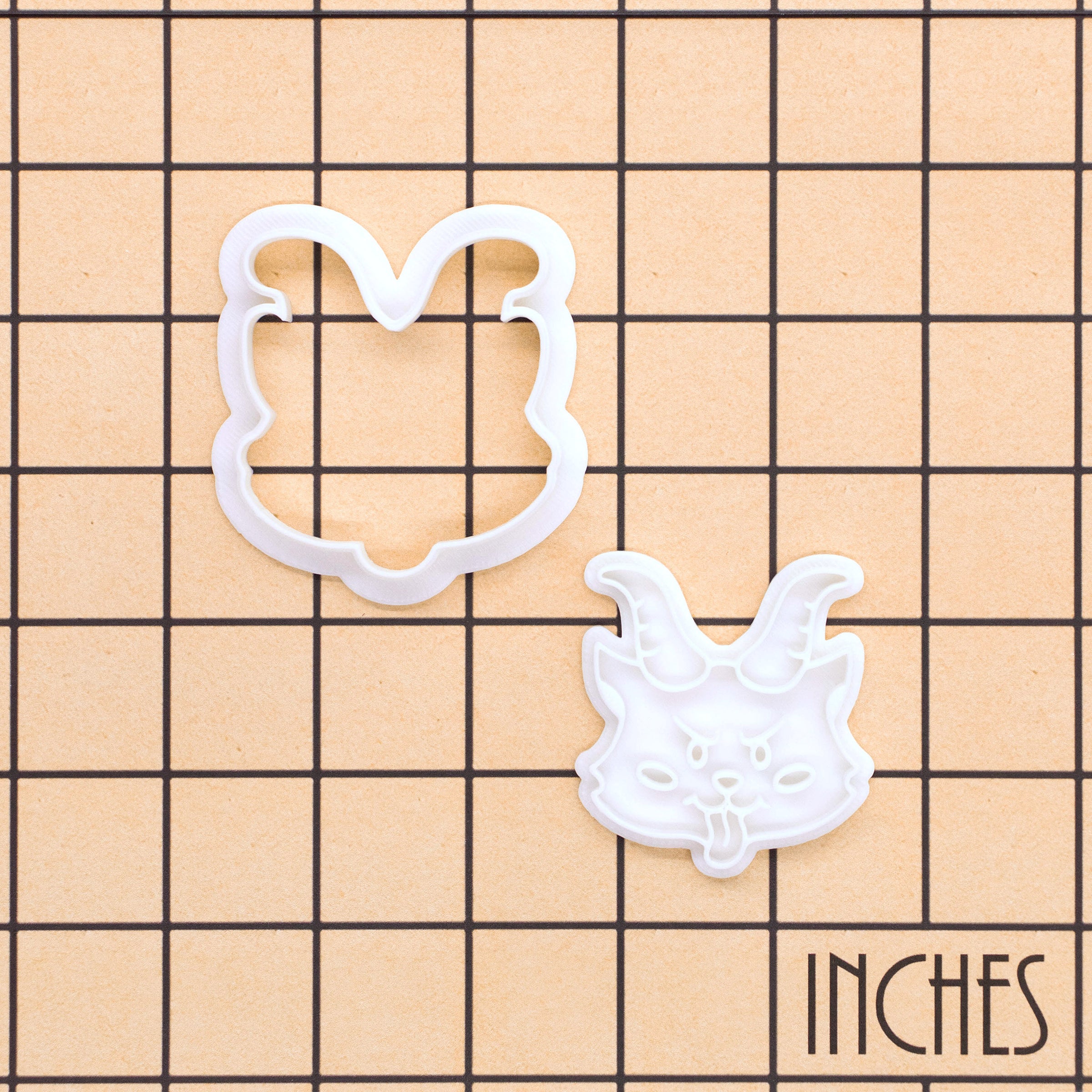 Cute Krampus Mini Cookie Cutter & Stamp Set