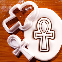 Ankh Mini Cookie Cutter & Stamp Set