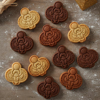 Winged Scarab Mini Cookie Cutter & Stamp Set
