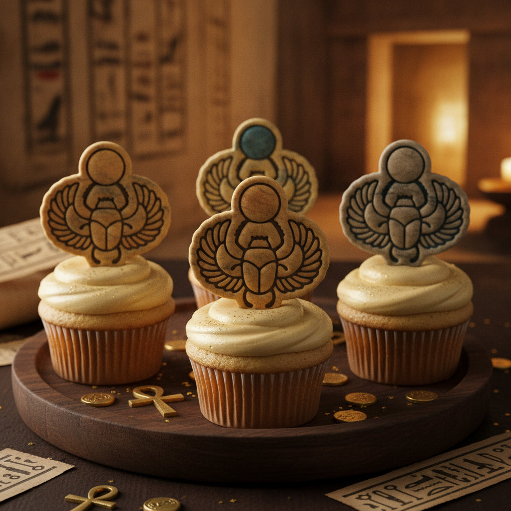 Winged Scarab Mini Cookie Cutter & Stamp Set