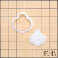 Winged Scarab Mini Cookie Cutter & Stamp Set