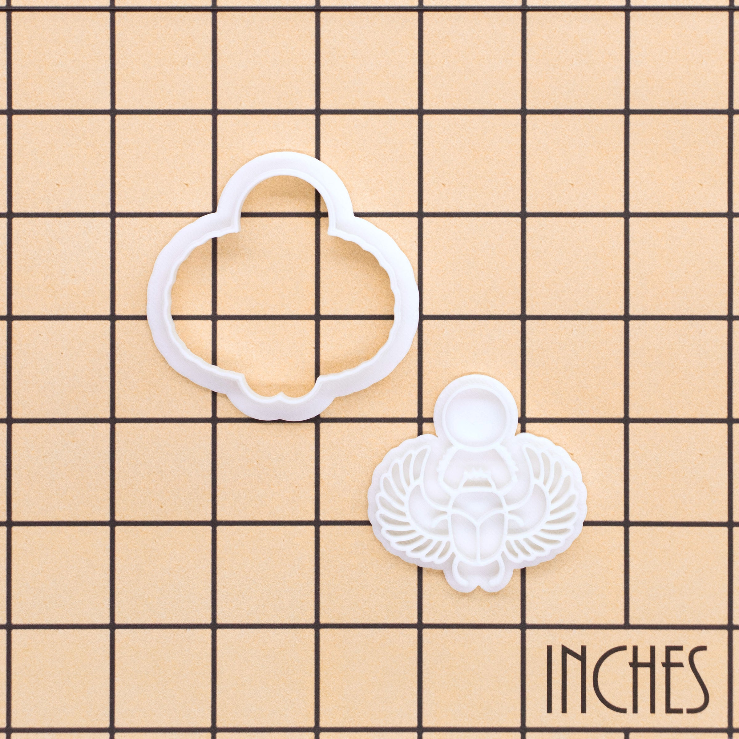 Winged Scarab Mini Cookie Cutter & Stamp Set