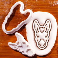 Donkey Face Mini Cookie Cutter & Stamp Set