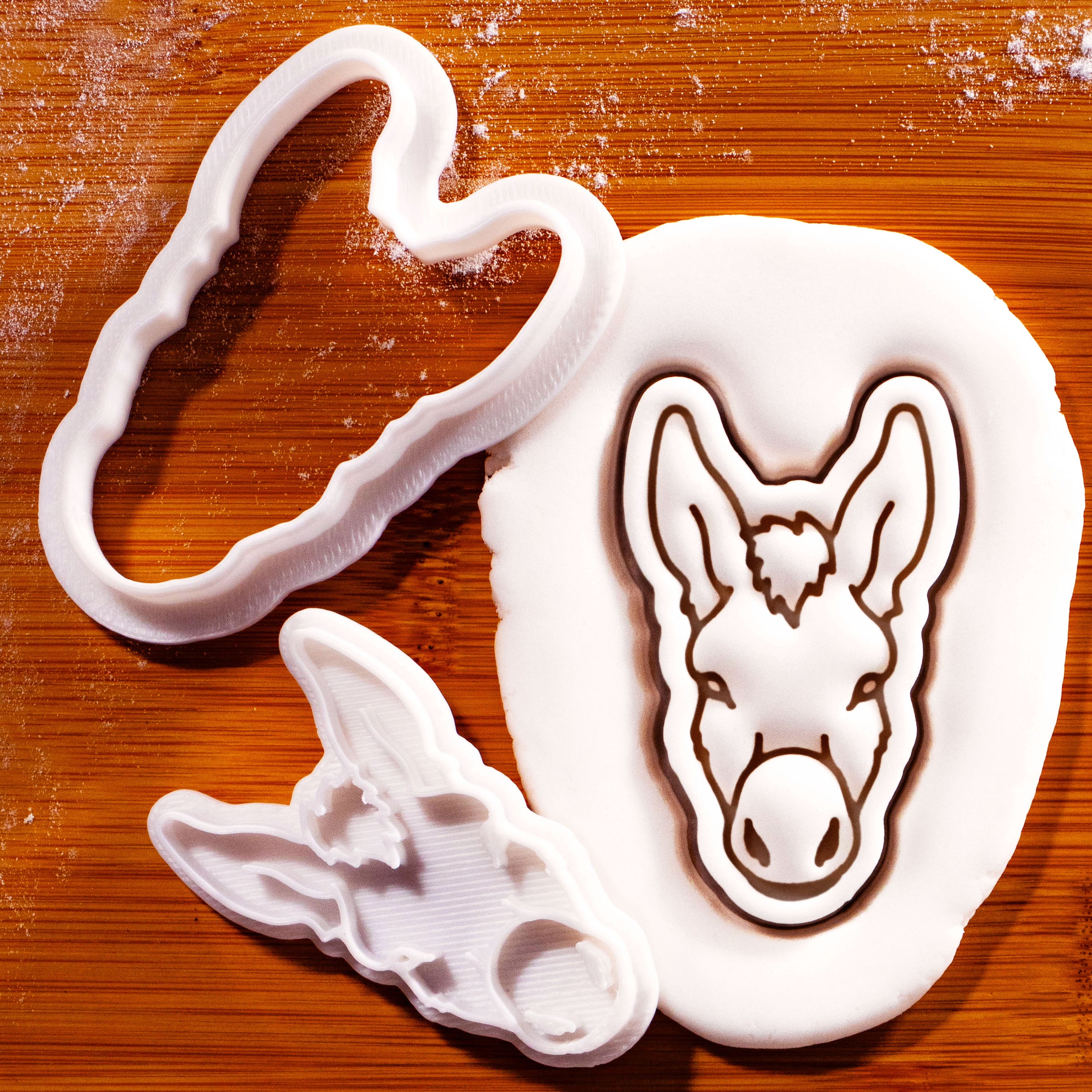 Donkey Face Mini Cookie Cutter & Stamp Set