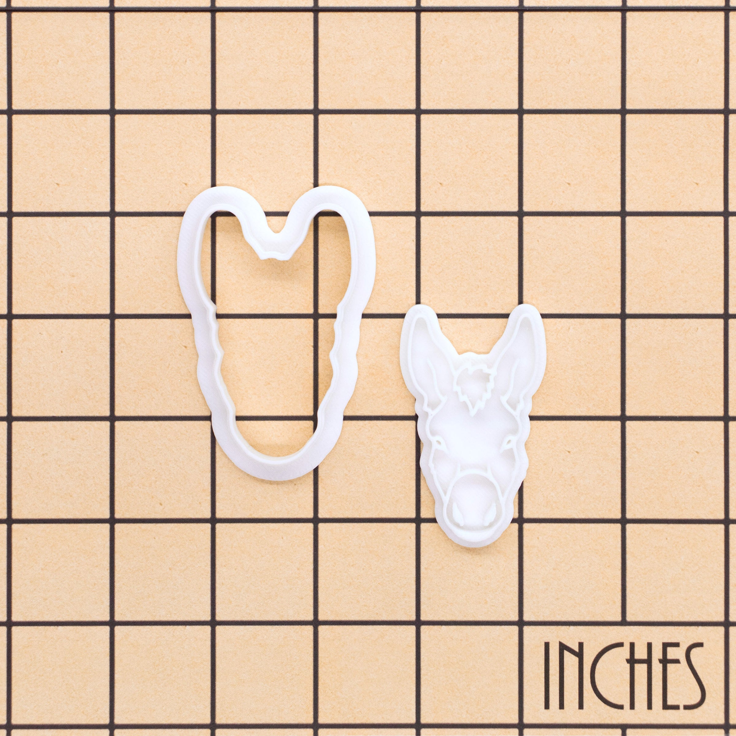 Donkey Face Mini Cookie Cutter & Stamp Set