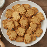 Realistic Tooth Mini Cookie Cutter & Stamp Set