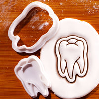 Realistic Tooth Mini Cookie Cutter & Stamp Set
