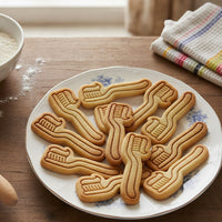 Toothbrush Mini Cookie Cutter & Stamp Set