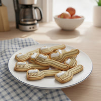 Toothbrush Mini Cookie Cutter & Stamp Set