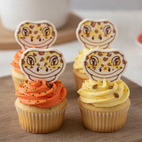 Smiling Gecko Face Mini Cookie Cutter & Stamp Set