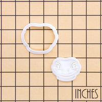 Smiling Gecko Face Mini Cookie Cutter & Stamp Set