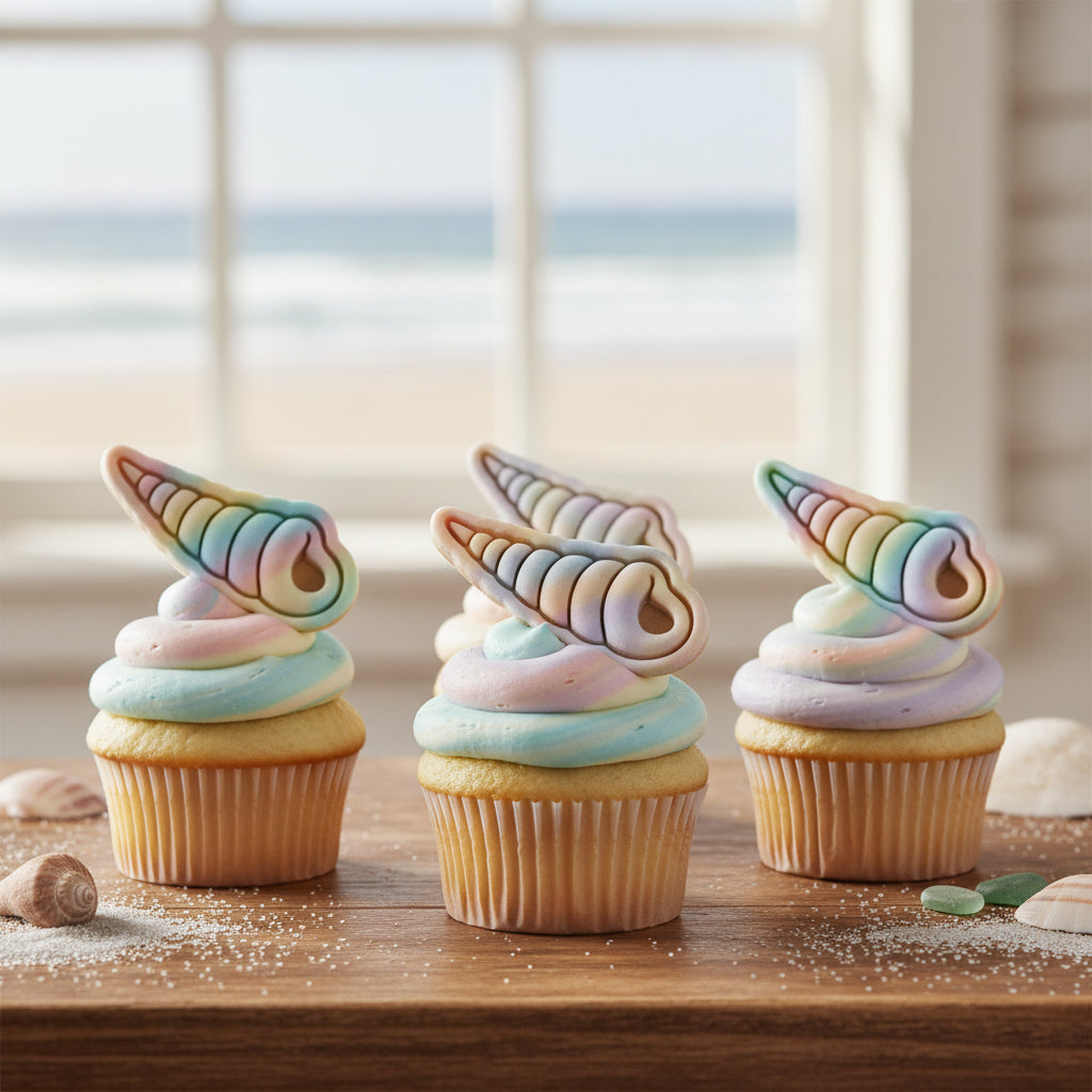 Screw Shell Mini Cookie Cutter & Stamp Set