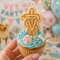 Veterinary Logo Mini Cookie Cutter & Stamp Set