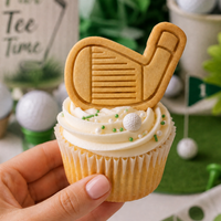 Golf Iron Mini Cookie Cutter & Stamp Set