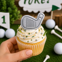 Golf Iron Mini Cookie Cutter & Stamp Set