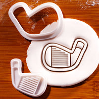 Golf Iron Mini Cookie Cutter & Stamp Set