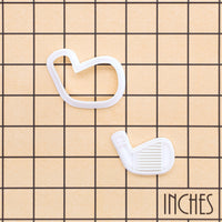 Golf Iron Mini Cookie Cutter & Stamp Set