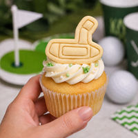 Golf Putter Mini Cookie Cutter & Stamp Set