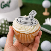 Golf Putter Mini Cookie Cutter & Stamp Set