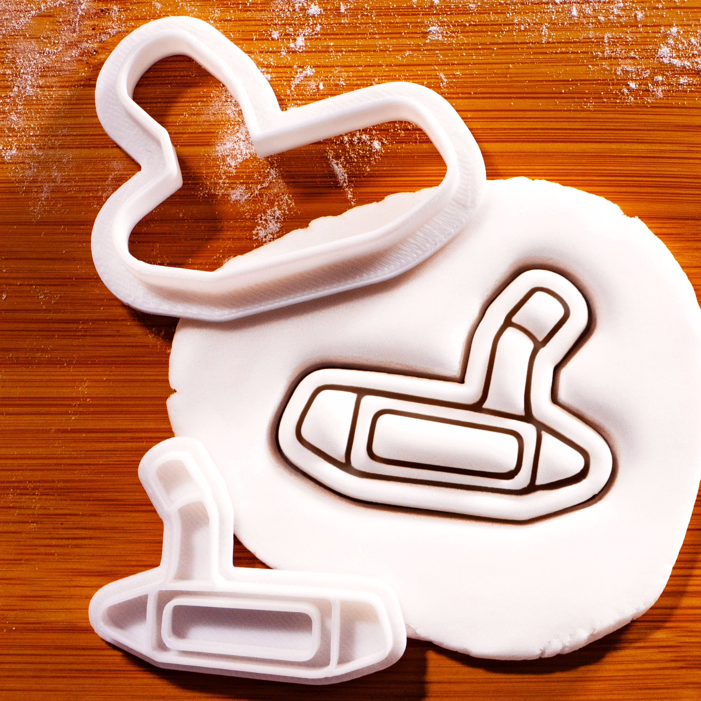 Golf Putter Mini Cookie Cutter & Stamp Set