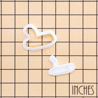 Golf Putter Mini Cookie Cutter & Stamp Set