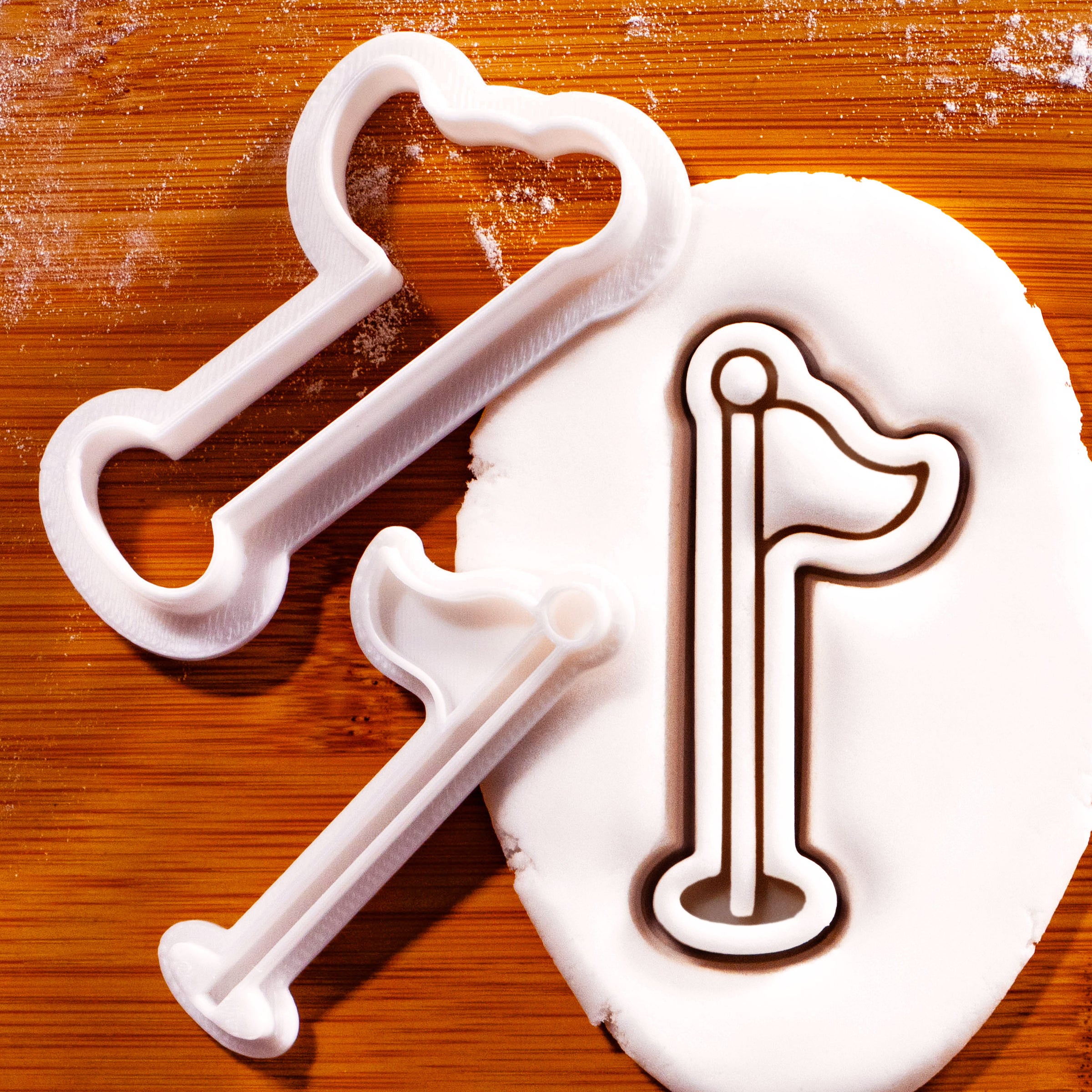 Golf Flagstick Mini Cookie Cutter & Stamp Set