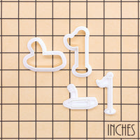 Set of 2 Golf Putter & Flagstick Mini Cookie Cutter & Stamp Sets