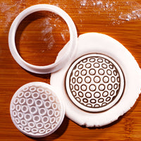 Golf Ball Mini Cookie Cutter & Stamp Set