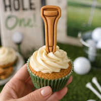 Golf Tee Mini Cookie Cutter & Stamp Set