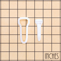 Golf Tee Mini Cookie Cutter & Stamp Set